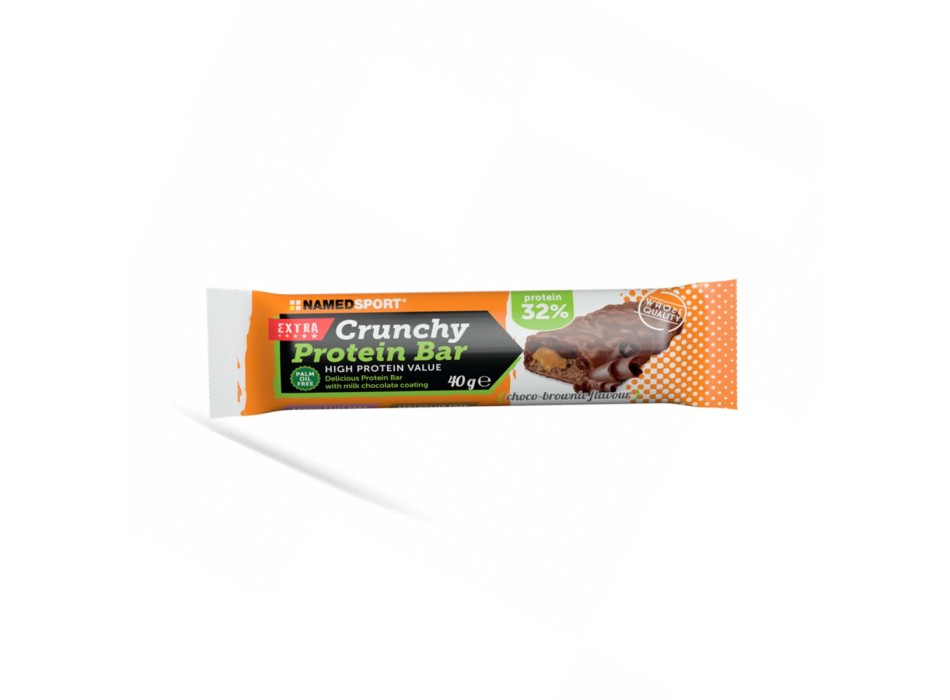 CRUNCHY PROTEIN BAR - Barretta proteica con croccante copertura al cioccolato NAMEDSPORT