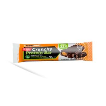 CRUNCHY PROTEIN BAR - Barretta proteica con croccante copertura al cioccolato NAMEDSPORT