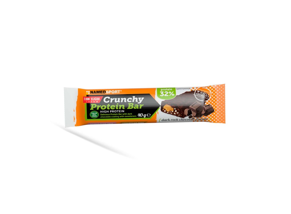 CRUNCHY PROTEIN BAR - Barretta proteica con croccante copertura al cioccolato NAMEDSPORT