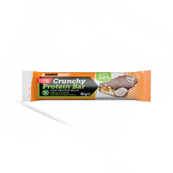 CRUNCHY PROTEIN BAR - Barretta proteica con croccante copertura al cioccolato NAMEDSPORT