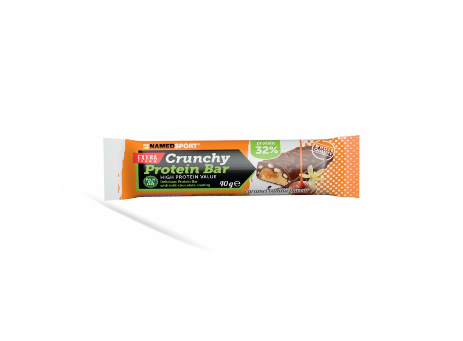 CRUNCHY PROTEIN BAR - Barretta proteica con croccante copertura al cioccolato NAMEDSPORT