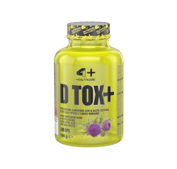 D TOX+ - Integratore a base di cardo mariano, NAC ed acido alfa-lipoico 4+ NUTRITION