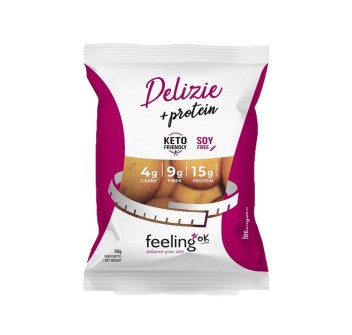 DELIZIA START - Biscottini ripieni, con proteine e pochissimi zuccheri e carboidrati FEELING OK