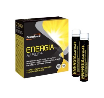 ENERGIA RAPIDA+ - Integratore energetico con glucidi, alanina, elettroliti, taurina e ginseng. ETHICSPORT