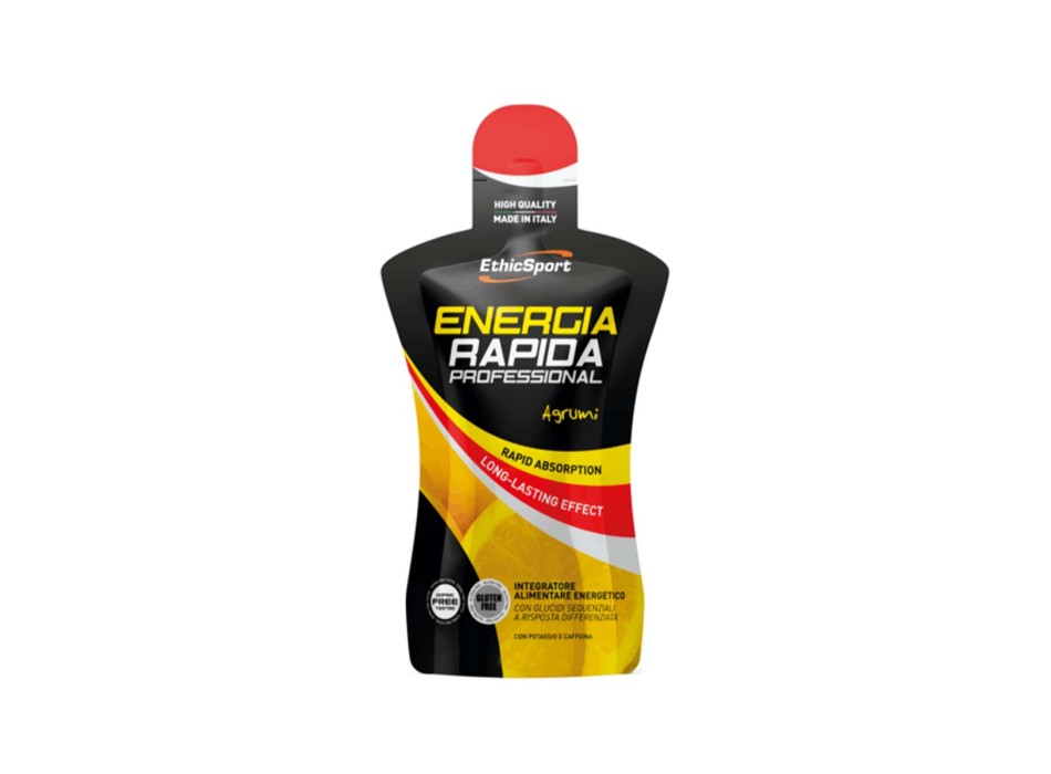 ENERGIA RAPIDA PROFESSIONAL - Gel energetico con carboidrati, potassio e caffeina ETHICSPORT