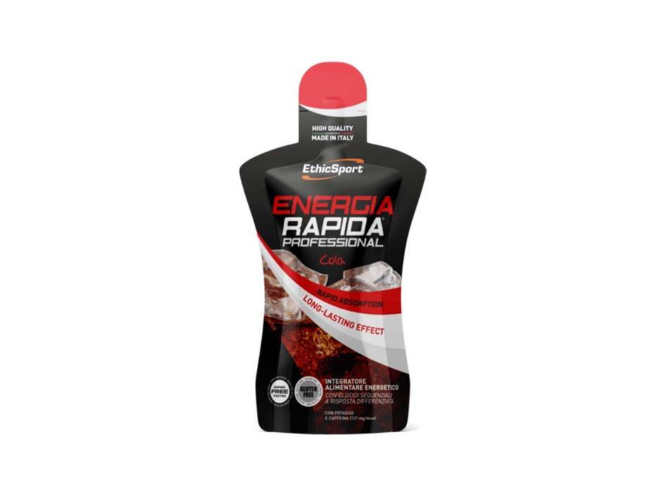 ENERGIA RAPIDA PROFESSIONAL - Gel energetico con carboidrati, potassio e caffeina ETHICSPORT