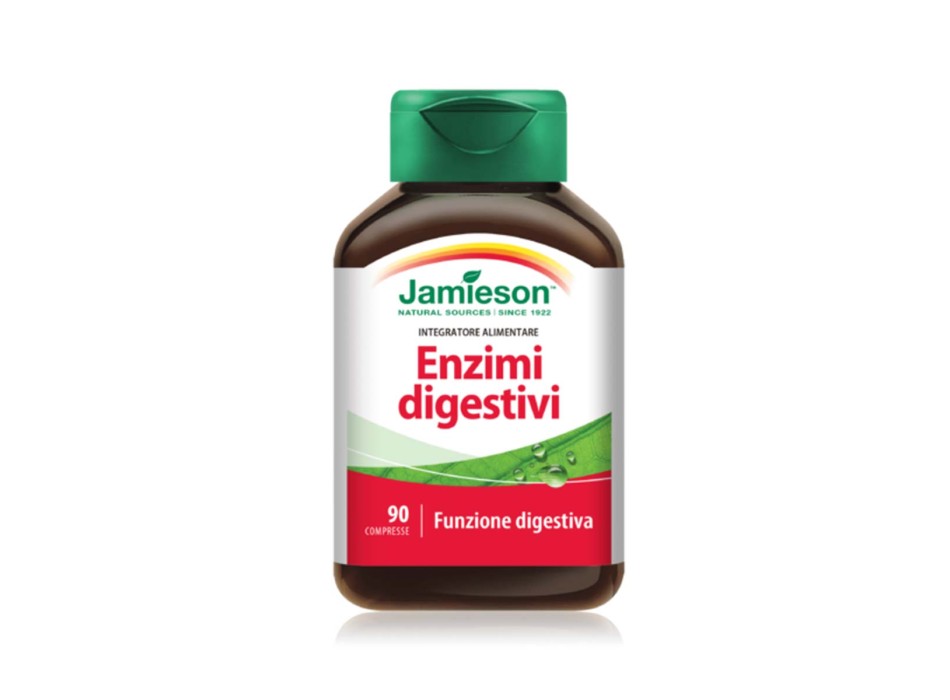 ENZIMI DIGESTIVI - Integratore multi-enzimatico che favorisce il processo di digestione. JAMIESON