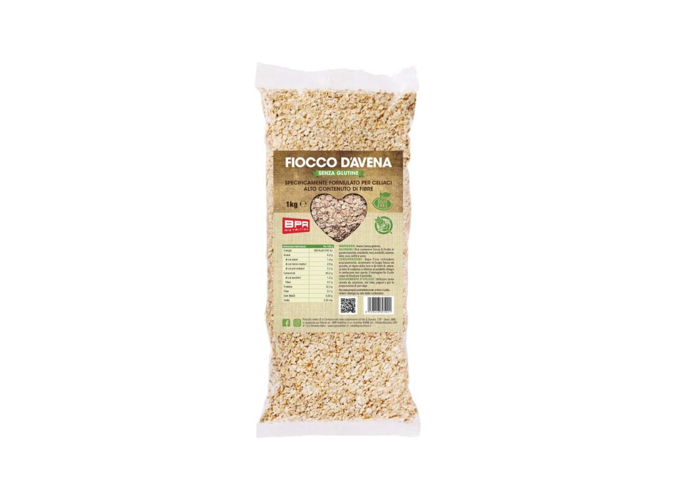 FIOCCHI D'AVENA SENZA GLUTINE - Fiocchi d'avena in formato Baby certificato senza glutine BPR NUTRITION