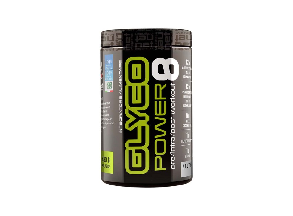 GLYCOPOWER 8 - Pre-intra-post workout con differenti carboidrati NET INTEGRATORI