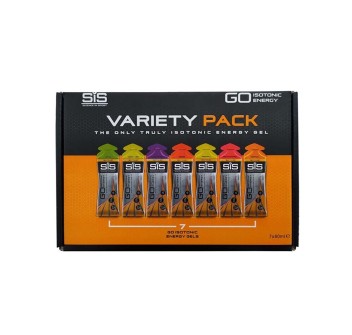 GO ISOTONIC VARIETY PACK - Pacco contenente 7 differenti gusti di gel energetici isotonici SCIENCE IN SPORT