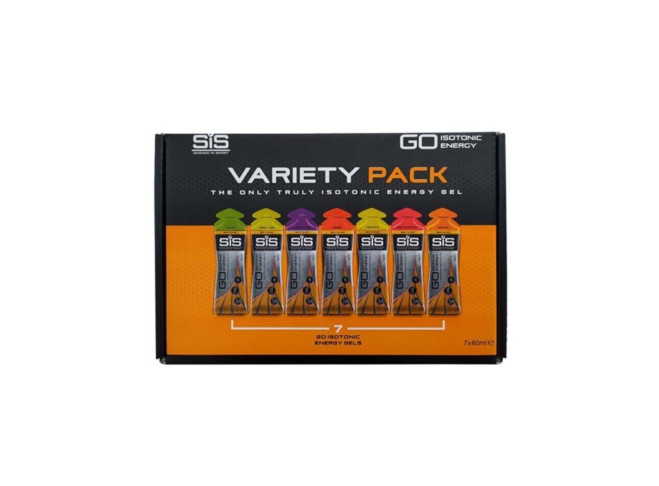 GO ISOTONIC VARIETY PACK - Pacco contenente 7 differenti gusti di gel energetici isotonici SCIENCE IN SPORT