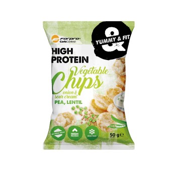 HIGH PROTEIN VEGETABLE CHIPS - Chips vegetali con proteine di pisello e lenticchie FORPRO