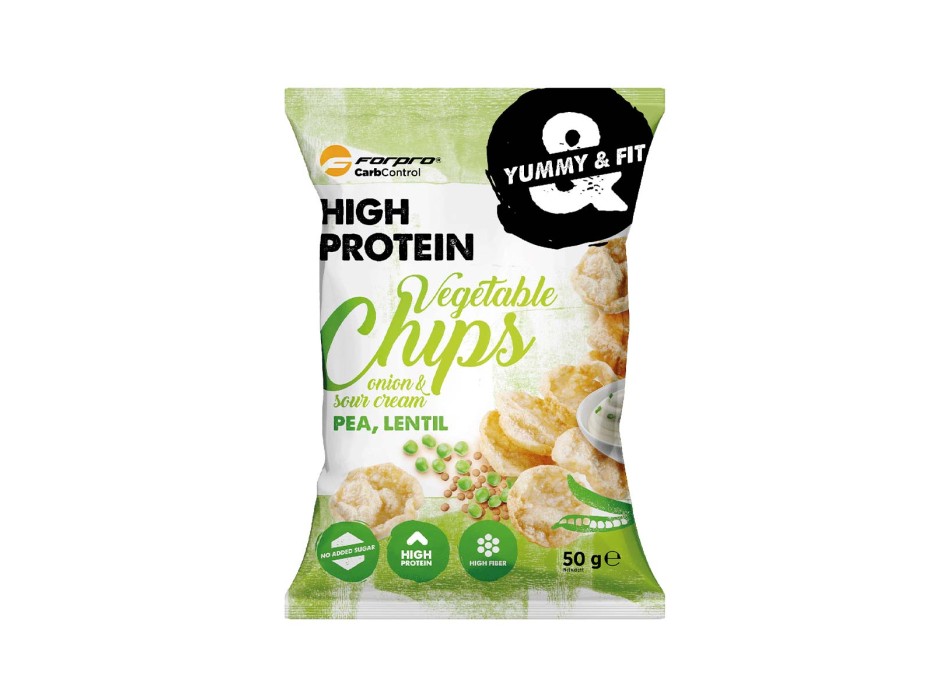 HIGH PROTEIN VEGETABLE CHIPS - Chips vegetali con proteine di pisello e lenticchie FORPRO