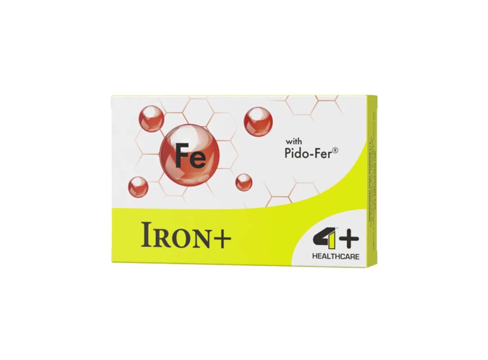 IRON+ - Integratore a base di Ferro, lattoferrina e vitamina C 4+ NUTRITION