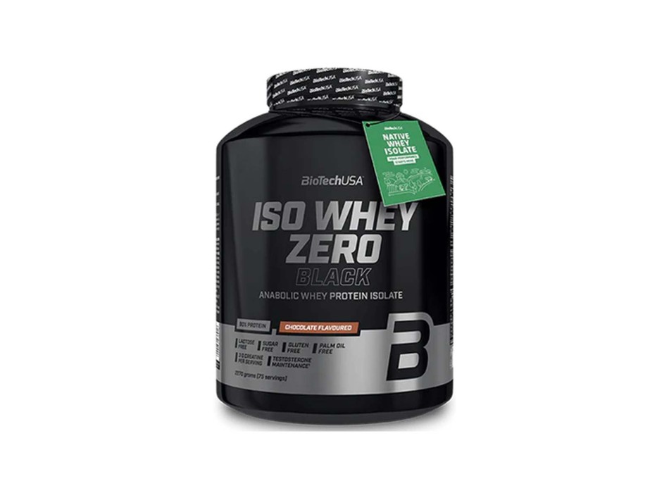 ISO WHEY ZERO BLACK - Proteine Isolate del siero del latte con creatina e vitamine BIOTECH USA