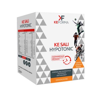 KE SALI HYPOTONIC 10 BUSTINE - Integratore a base di sali minerali, carboidrati e vitamine KEFORMA