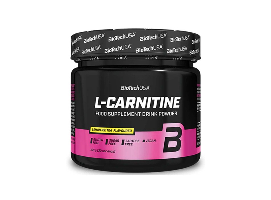 L-CARNITINE DRINK POWDER - Integratore a base di L-carnitina, Zinco e Cromo BIOTECH USA