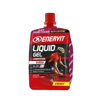 LIQUID GEL COMPETITION + CAFFEINA - Gel energetico con maltodestrine, fruttosio e caffeina ENERVIT