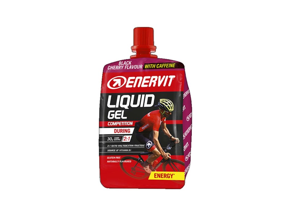 LIQUID GEL COMPETITION + CAFFEINA - Gel energetico con maltodestrine, fruttosio e caffeina ENERVIT