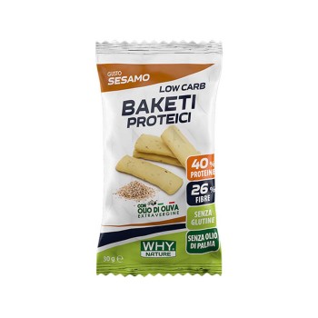 LOW CARB BAKETI PROTEICI - Grissini proteici a basso contenuto di carboidrati WHY NATURE