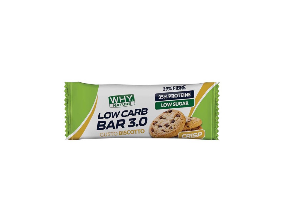 LOW CARB BAR 3.0 - Barretta proteica a ridotto contenuto di carboidrati WHY NATURE