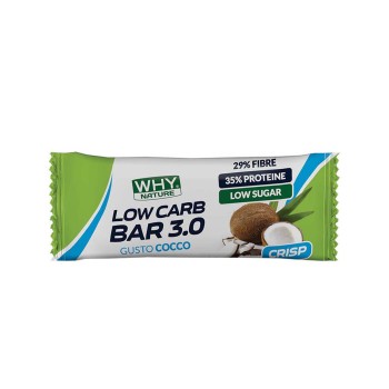 LOW CARB BAR 3.0 - Barretta proteica a ridotto contenuto di carboidrati WHY NATURE