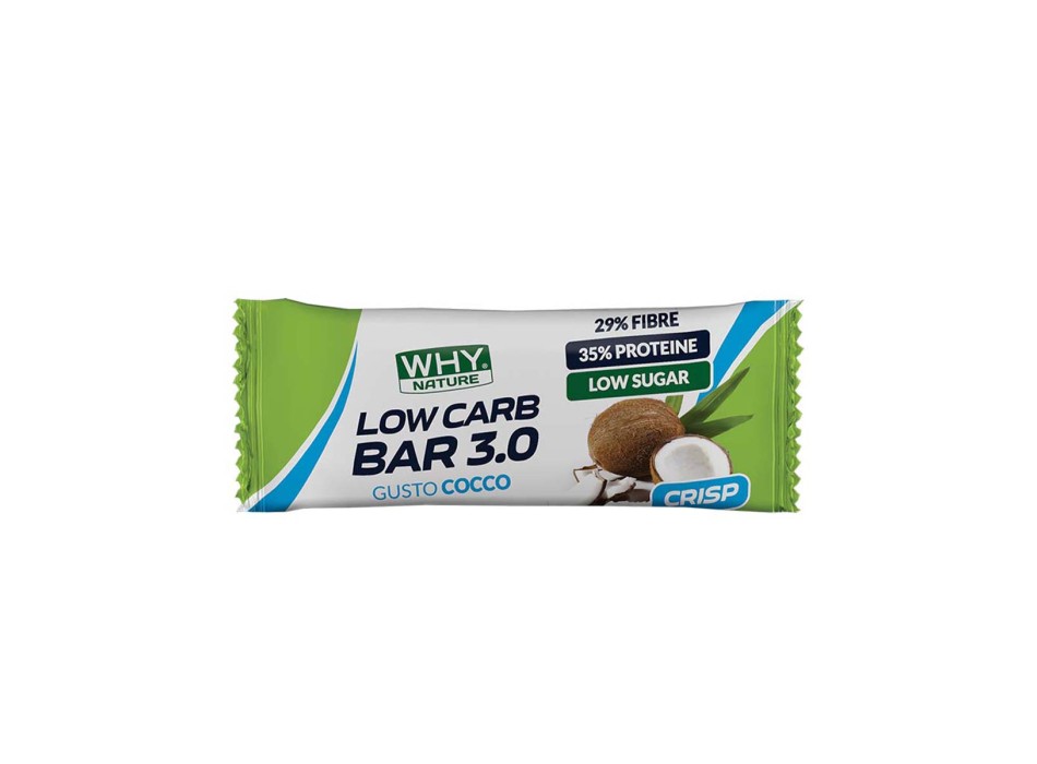 LOW CARB BAR 3.0 - Barretta proteica a ridotto contenuto di carboidrati WHY NATURE