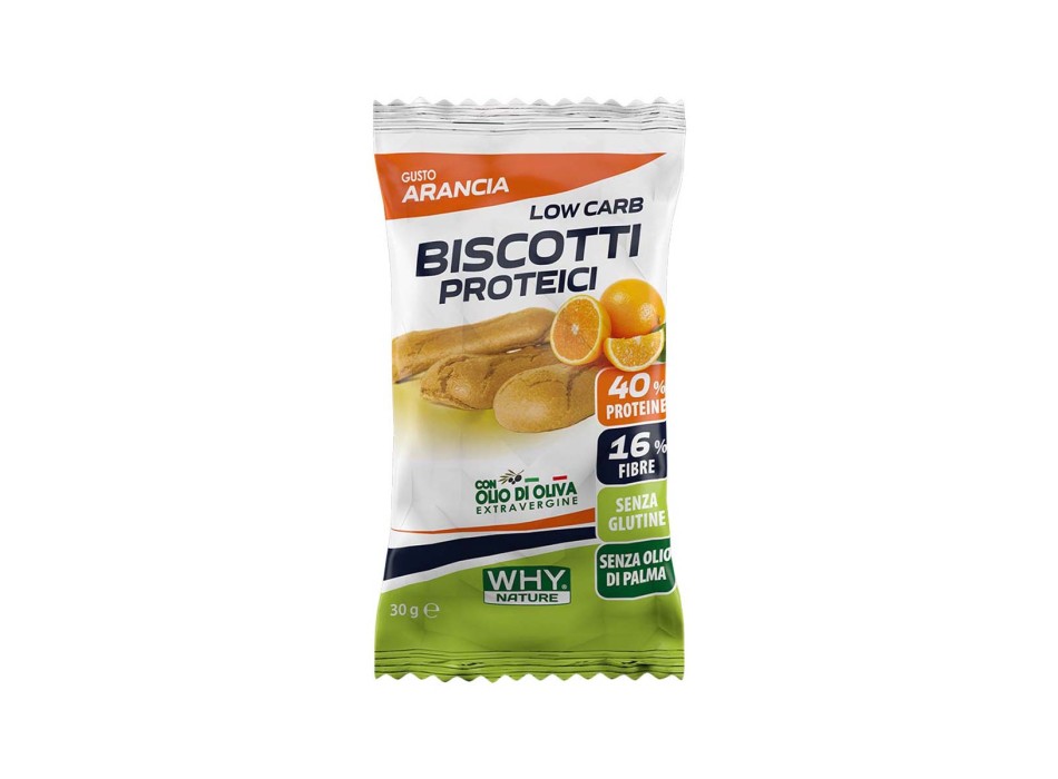 LOW CARB BISCOTTI PROTEICI - Biscotti proteici a ridotto contenuto di carboidrati WHY NATURE