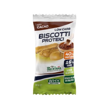 LOW CARB BISCOTTI PROTEICI - Biscotti proteici a ridotto contenuto di carboidrati WHY NATURE