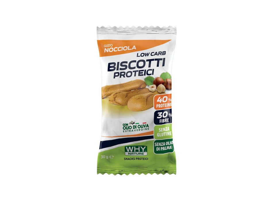 LOW CARB BISCOTTI PROTEICI - Biscotti proteici a ridotto contenuto di carboidrati WHY NATURE