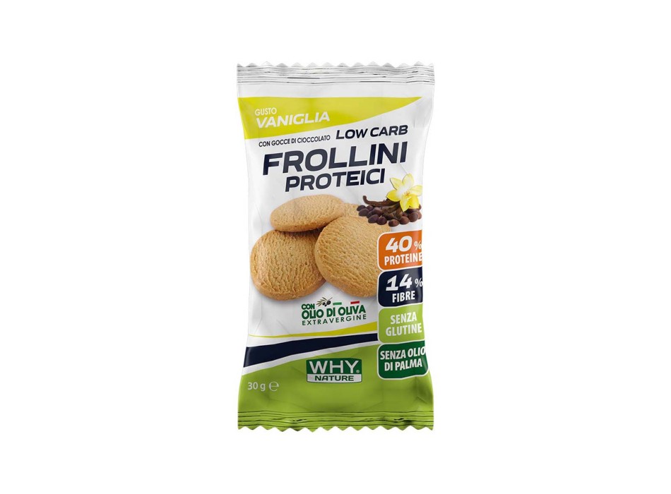 LOW CARB FROLLINI PROTEICI - Frollini proteici a ridotto contenuto di carboidrati WHY NATURE