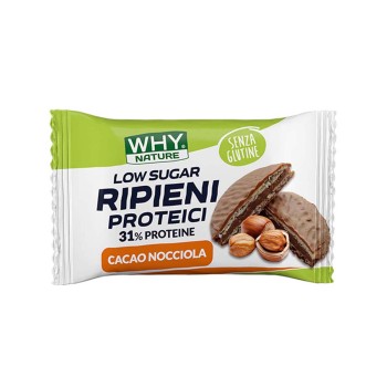 LOW CARB RIPIENI PROTEICI - Cialda di wafer con ripieno proteico WHY NATURE