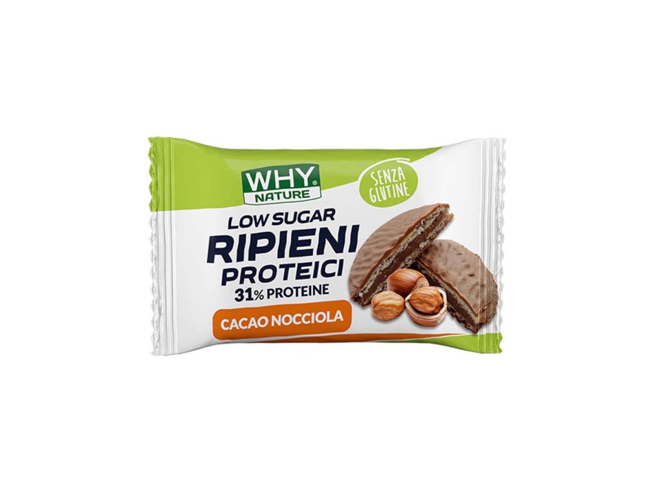 LOW CARB RIPIENI PROTEICI - Cialda di wafer con ripieno proteico WHY NATURE