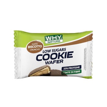 LOW SUGAR COOKIE WAFER - Biscotto proteico con ripieno WHY NATURE