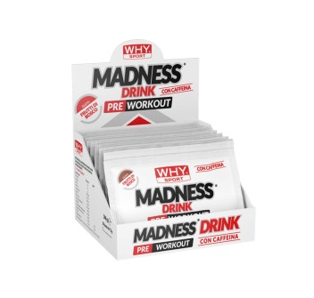 MADNESS DRINK - Pre-Workout con citrullina, beta-alanina, vitamine b3 e b5, taurina e caffeina WHY SPORT