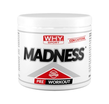 MADNESS - Pre-Workout con citrullina, beta-alanina, vitamine b3 e b5, taurina e caffeina WHY SPORT