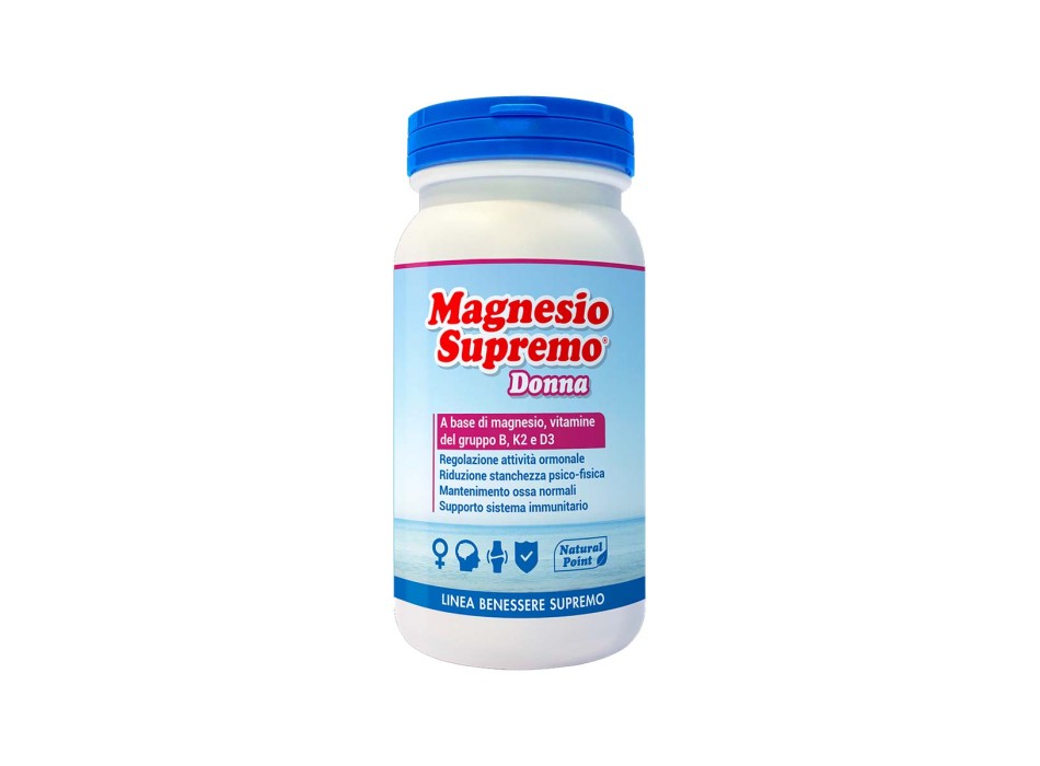 MAGNESIO SUPREMO DONNA - Magnesio Supremo Con Vit. K2, D3 E Gruppo B NATURAL POINT