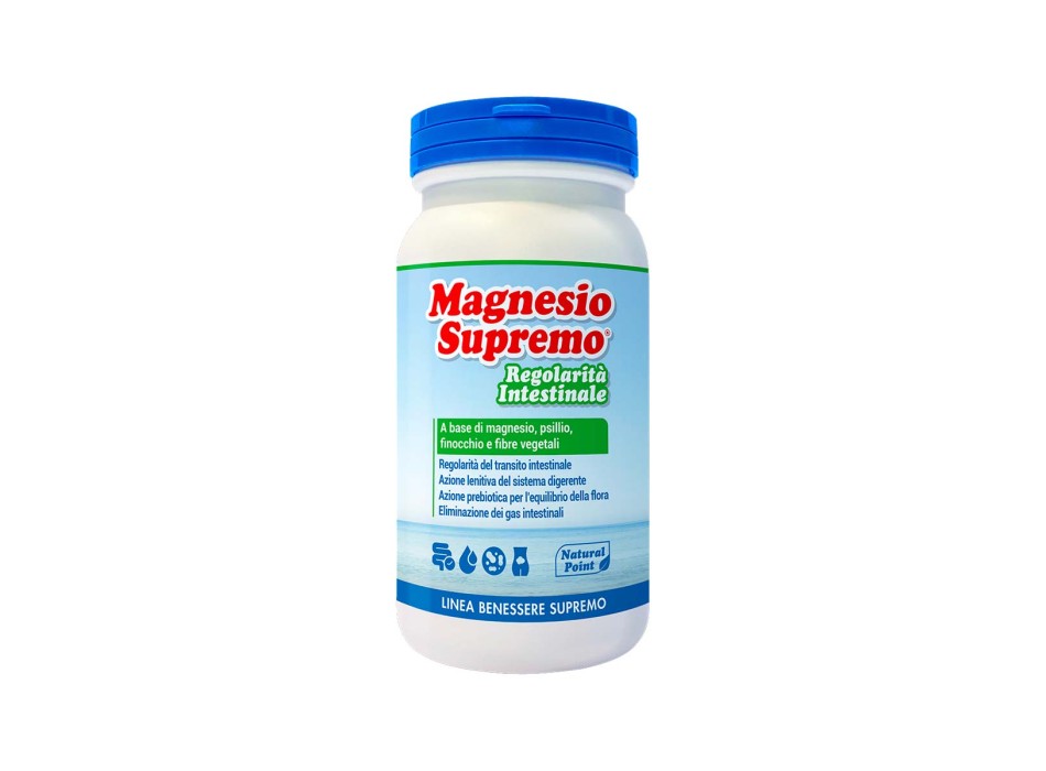 MAGNESIO SUPREMO REGOLARITÀ - Magnesio Supremo Con Psillio, Finocchio E Fibre NATURAL POINT