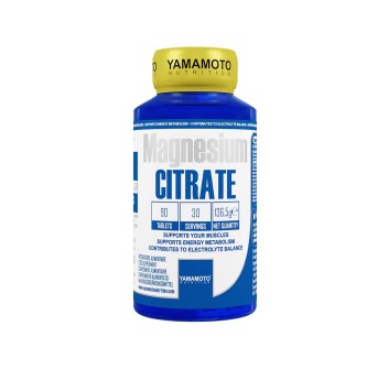 MAGNESIUM CITRATE - Integratore di Magnesio citrato ad alta velocità di assorbimento. YAMAMOTO NUTRITION