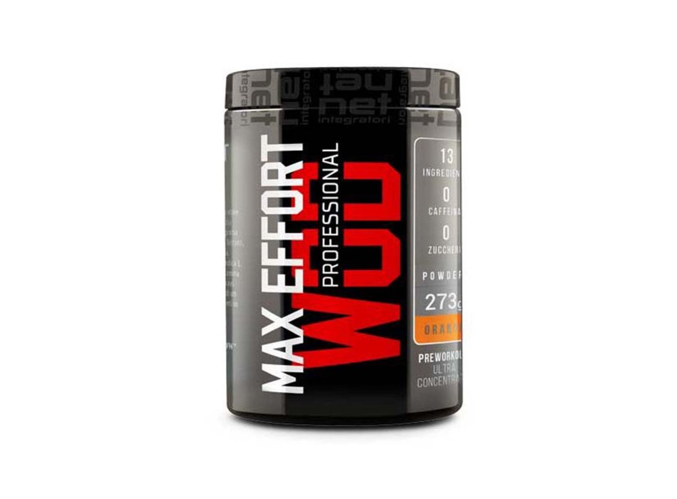 MAX EFFORT PROFESIONAL - Pre-workout con stimolatore di Ossido nitrico, Citrullina e Akg NET INTEGRATORI