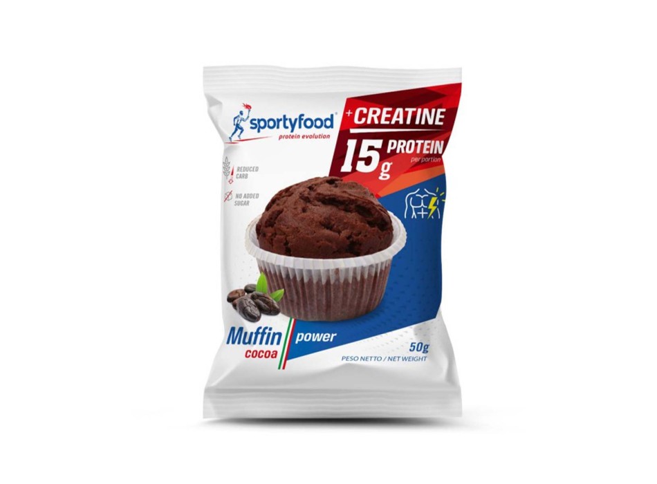 MUFFIN POWER - Muffin proteico a ridotto contenuto di carboidrati SPORTYFOOD