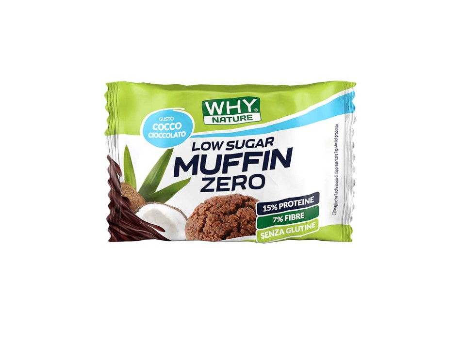 MUFFIN ZERO LOW SUGAR - Muffin proteico a ridotto contenuto di zuccheri WHY NATURE