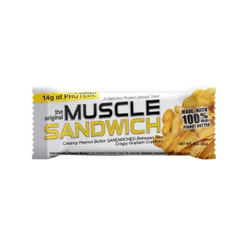 MUSCLE SANDWICH - Barretta proteica di wafer e gustoso ripieno MUSCLE SANDWICH