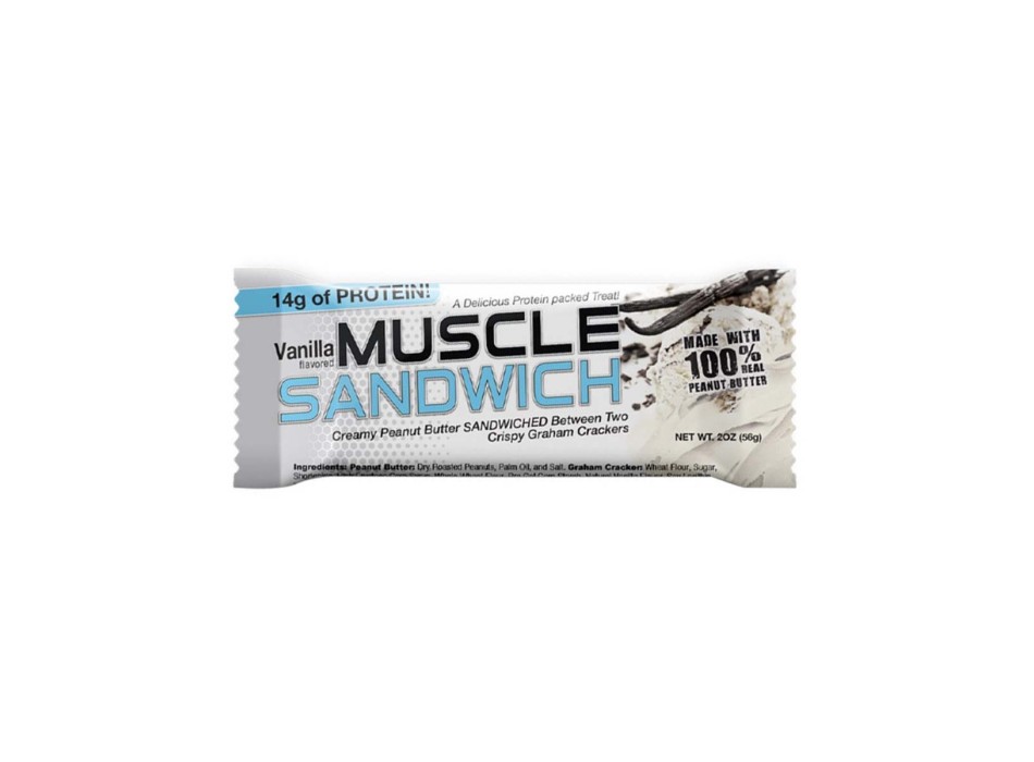 MUSCLE SANDWICH - Barretta proteica di wafer e gustoso ripieno MUSCLE SANDWICH