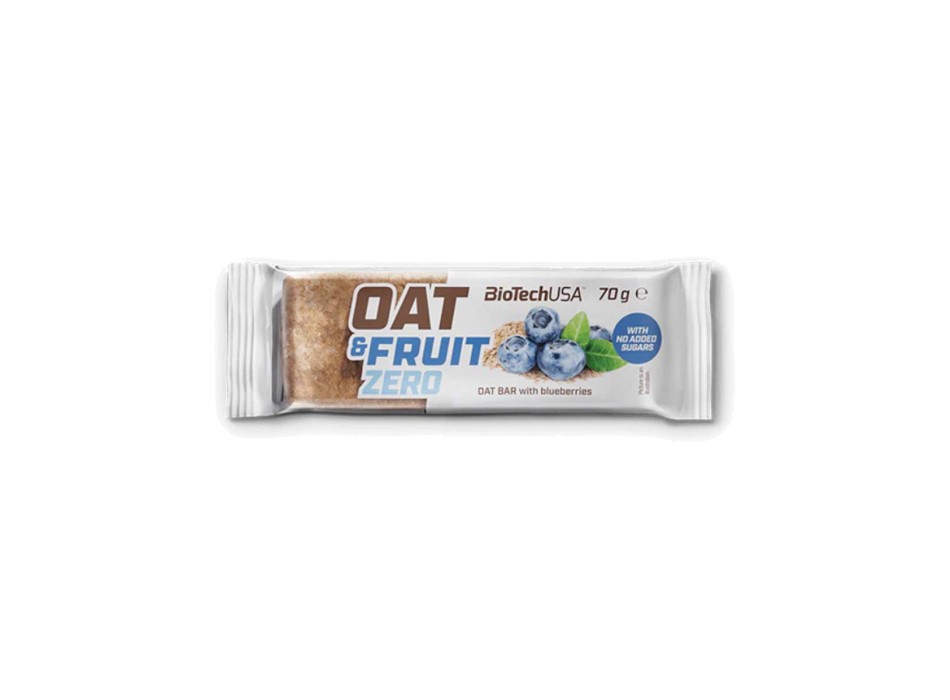 OAT & FRUITS ZERO - Barretta di avena con mirtilli senza zuccheri aggiunti. BIOTECH USA