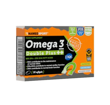 OMEGA 3 DOUBLE PLUS++ 500MG - Integratore di Omega 3 con certificazione Ifos 5 Stelle NAMEDSPORT