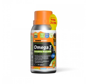 OMEGA 3 DOUBLE PLUS ++ - Integratore di Omega 3 con certificazione Ifos 5 Stelle NAMEDSPORT