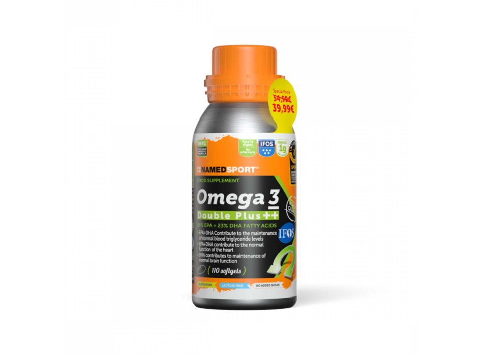 OMEGA 3 DOUBLE PLUS ++ - Integratore di Omega 3 con certificazione Ifos 5 Stelle NAMEDSPORT