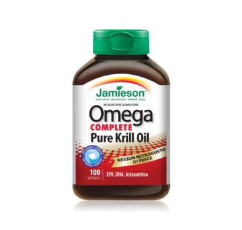 OMEGA COMPLETE PURE KRILL OIL - Integratore di Omega-3 con Astaxantina JAMIESON