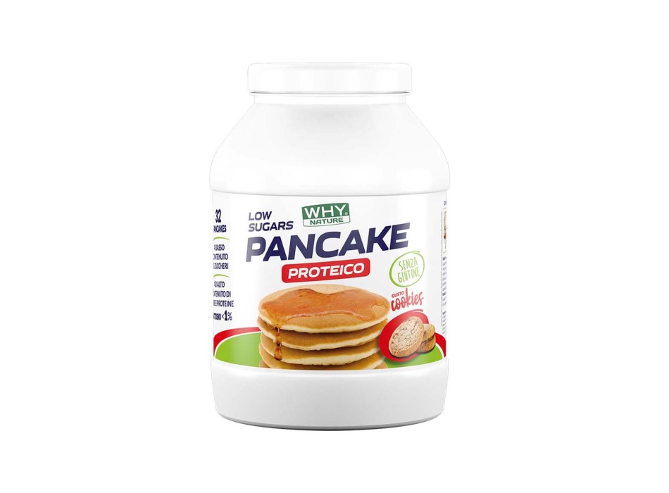 PANCAKE PROTEICO - GLUTEN FREE - Preparato per pancake proteici senza glutine WHY NATURE